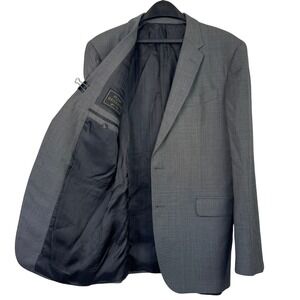 Jos A Bank RESERVE Birdseye Gray REDA Wool Blazer 42L Sport Coat Jacket *read